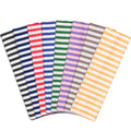 8 Pack Stripe Headbands for Women - Retro Y2K Style Hair Accessories