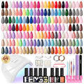 Phoenixy Timeless Classic Gel Nail Polish Kit with UV Light, 45 Colors & Top Coats