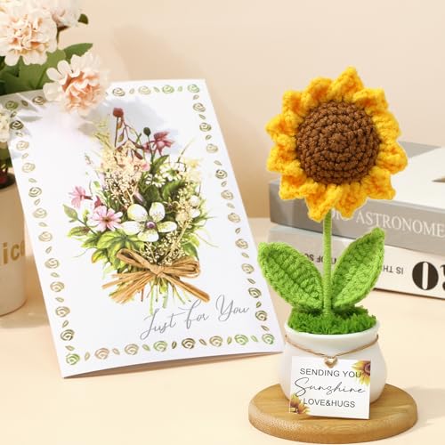 Get Well Soon Gift Baskets for Women, Self Care Gifts for Women Birthday Spa Care Package, Sunflower After Surgery Thinking of You Sympathy Gift Set Inspirational Mothers Day Gifts for Mom Her Wife