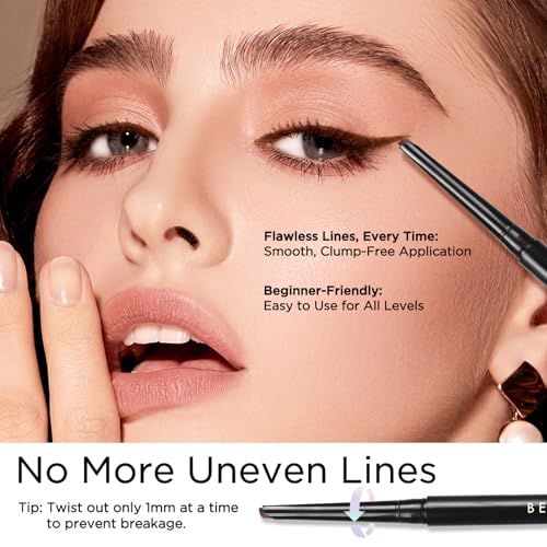 Brown Waterproof Gel Eyeliner Pencil | D-Tip Precision
