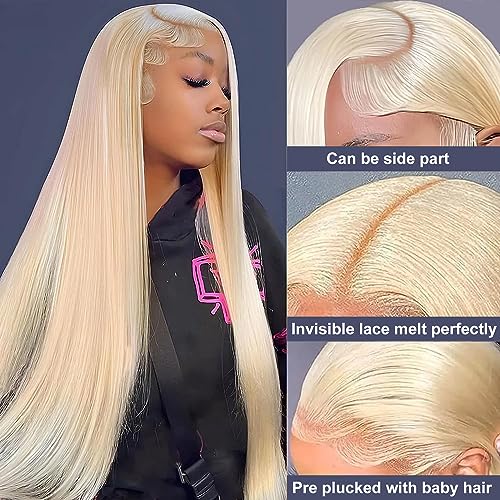 613 Blonde 13x6 HD Lace Front Wig Human Hair 24in