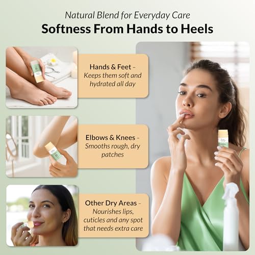 High Meadow Eucalyptus All Over Body Balm Stick - 2 oz | Deep Moisturizing Lanolin, Coconut Oil & Cocoa Butter Blend | Hydrates Dry Skin Naturally | Portable, Non-Greasy & Refreshing