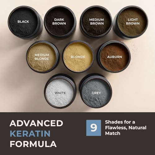 Keratin Hair Fibers for Thinning Hair - Medium Brown 15g