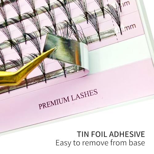Premade Anime Chunk Lash Large capacity Comic Spire Extensions 480Pcs 0.07 C/D Curl, Plume Flake Lash Extensions, Lightweight, Salon Use Premade Spire Lashes (great spire-0.07-C-8-15mm Mix)