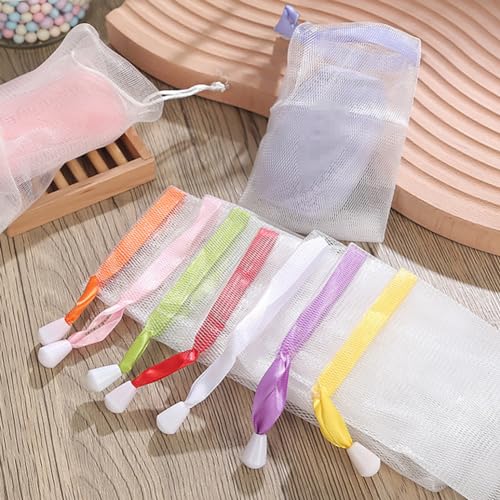 20Pc Exfoliating Mesh Soap Pouches with Drawstring