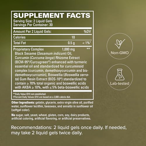 Terry Naturally CuraMed Acute Pain Relief Supplement 60 Gels