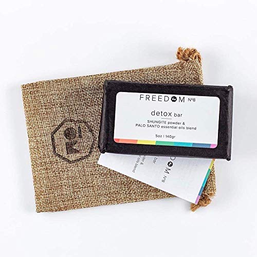 Modern ?M Shungite Detox Bar Soap with Palo Santo | Vegan, Non-GMO Soap for All Skin Types Face and Body | Made In U.S.A (3 Pack)