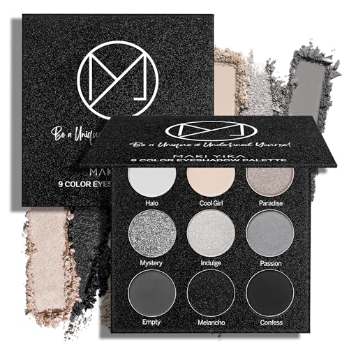 Smokey Eyeshadow Palette - 9 Colors Matte & Shimmer