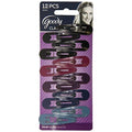 Goody Classics Contour Hair Clips, 12 Count (Pack of 3)