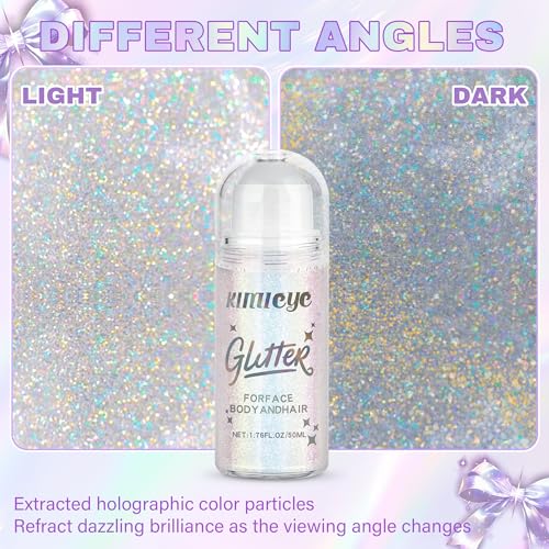 Mermaid Roll-On Body Glitter Gel – Holographic Shimmer Makeup