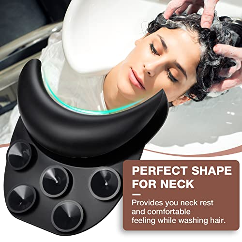 Silicone Salon Shampoo Neck Rest Cushion with Suction Cups