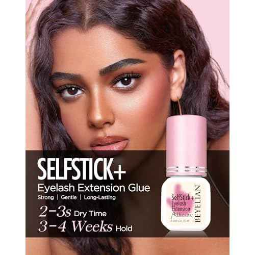 BEYELIAN Sensitive Lash Cluster Glue,Strong Hold Eyelash Extension Glue Long Lasting 3-4 Weeks Waterproof & No Irritation Hypoallergenic Formaldehyde-Free for Open Eyes DIY or Professional (5ML)