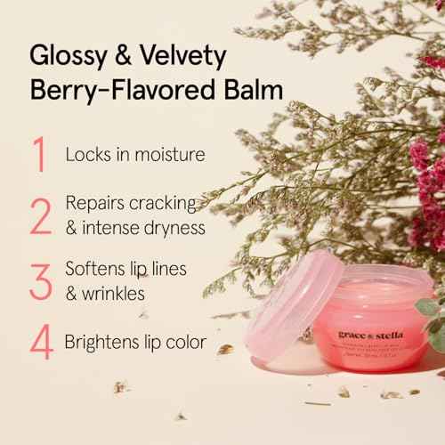 grace & stella Award Winning Lip Butter - Lip Balm Hydrating - Nourishing Lip Mask (3-pack) Airplane Travel Essentials, Beach Vacation and Purse Essentials - Lip Moisturizer for Dry Lips - Vegan