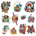 Sailor Jerry Temporary Tattoos - 2 Sheets Vintage Style