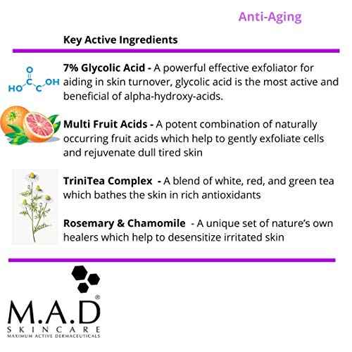 M.A.D Skincare Anti-Aging Glycolic Toner w/Multi Fruit Acids