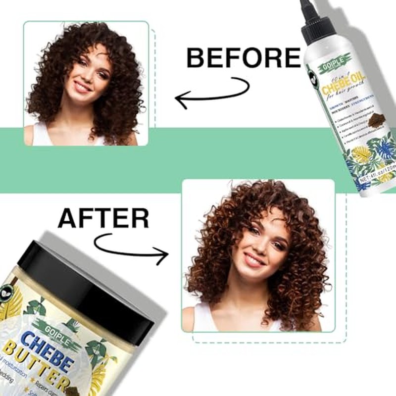 Chebe Hair Growth Oil & Butter for All Hair Types - Deep Moisturization