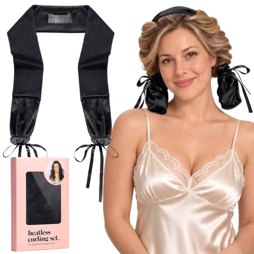 No-Heat Hair Curlers for Bouncy Waves, Sleep in Curlers, Heat-Free Styling