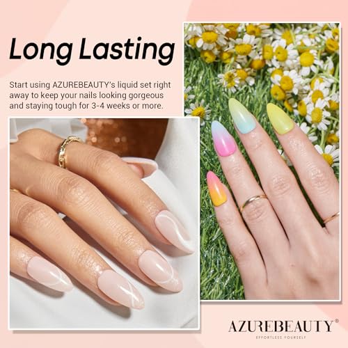 AZUREBEAUTY Dip Powder Base Coat 15ml - Long Lasting DIY Nail Manicure