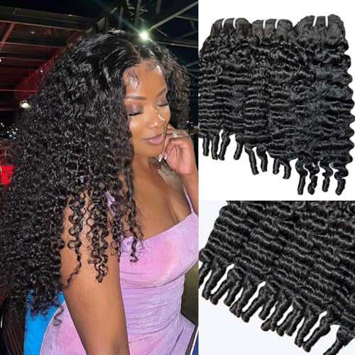 Burmese Curly Human Hair Bundles 16 18 20 Inch 100% Unprocessed