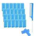 ZMD 24PCS Plastic Hair Rollers Set - 0.8 Inch Heatless Curlers