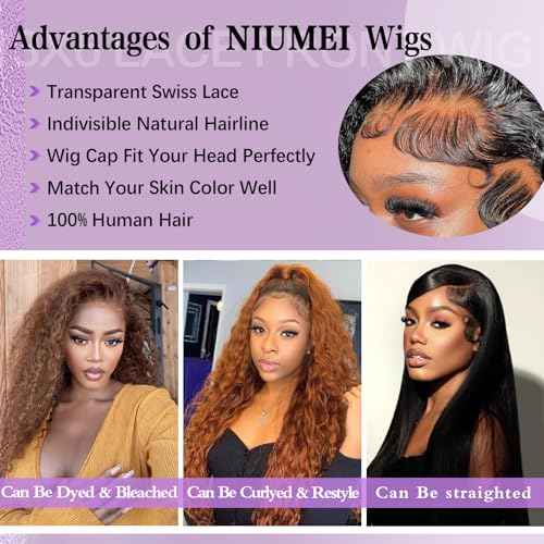 30 Inch Deep Wave Lace Front Wigs Human Hair 210 density 13x6 HD Transparent Lace Front Wigs Human Hair Glueless Wigs Human Hair Pre Plucked Deep Curly Human Hair Wig for Women