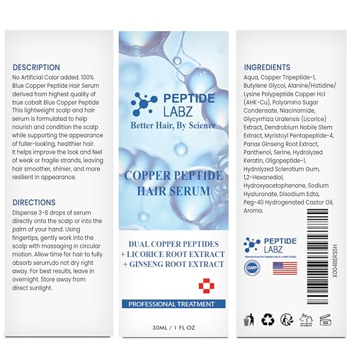 Copper Peptide Hair Serum with Licorice Root Extract