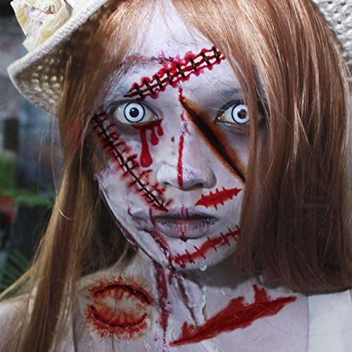215+ PCS 3D Fake Scars Tattoo Temporary Halloween Makeup Kit