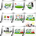 16pcs Golf Gifts for Women Accessories Cosmetic Bags Ladies Golf Makeup Bag Zipper Pouch Travel Toiletry Organizer for Purse Team Gift