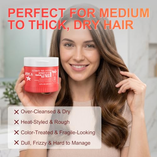 JBCA Coconut & Fig Deep Conditioning Hair Mask for Dry Hair - 12 fl oz