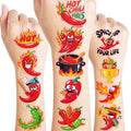 96 PCS Mexican Theme Temporary Tattoos for Kids
