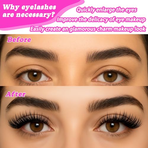 Manga Lash Clusters 504Pcs 10-18mm D Curl Wispy Eyelash Extensions