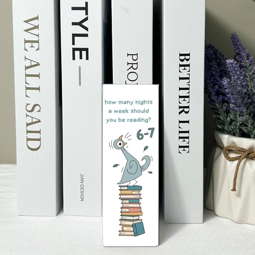 NONETH Six Seven Meme Bookmark for Reading - Funny Book Accessory Gift for Book Lovers