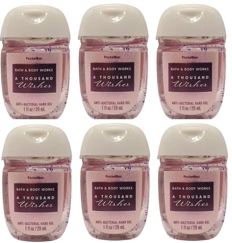 Bath & Body Works Pocketbac Hand Gel - Pack of 6 (A Thousand Wishes)