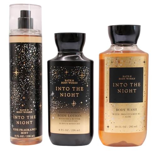 Into the Night - 3 pc Bundle - Daily Trio - Shower Gel, Fine Fragrance Mist & Super Smooth Body Lotion