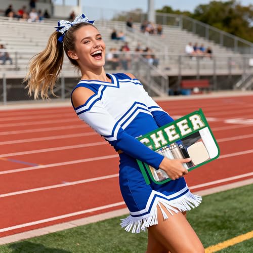 Chenille Letter Clear Makeup Bag for Cheerleaders