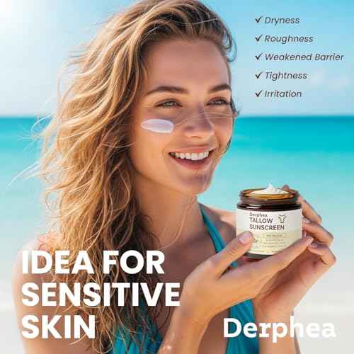 Natural Beef Tallow Sunscreen ? SPF 50 Daily Sun Care for Extremely Sensitive, Acne-Prone & Kid-Safe Skin ? Non-Toxic Sunblock with 22% Non-Nano Zinc Oxide, Clean Formula for Face & Body