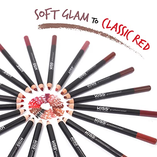Kiss Slim Long-Wear Lip Liner Pencil, Matte Finish