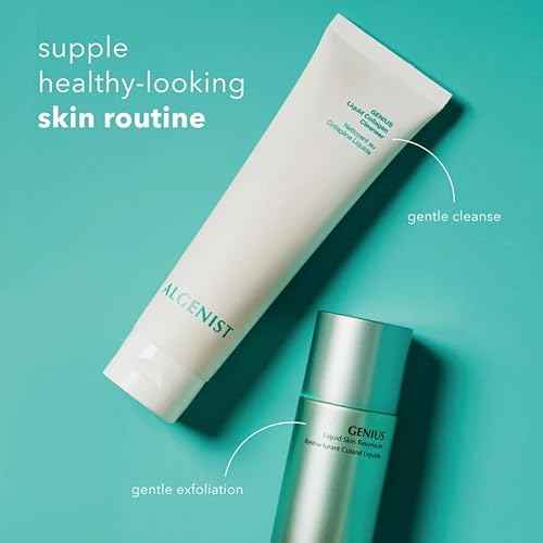 Algenist GENIUS Liquid Collagen Foaming Facial Cleanser - Hydrating Face Wash & Makeup Remover with Alguronic Acid and Microalgae Oil to Nourish & Restore Skin's Radiance (5 oz)