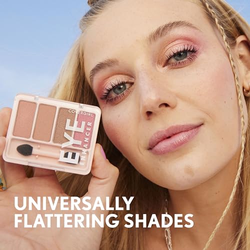 COVERGIRL - Eye Enhancers 3-Kit Eyeshadow, silky, sheer formula, double ended applicator, 100% Cruelty-free