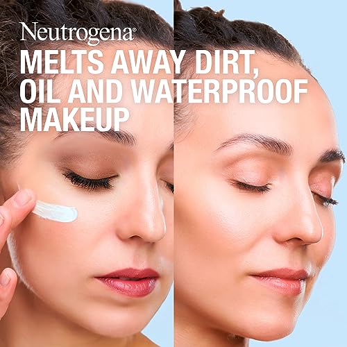 Neutrogena Makeup Melting Cleansing Balm, Face Cleansing Balm to Gently Melt Away Dirt, Oil, Makeup & Waterproof Mascara Leaving Skin Soft & Conditioned, Fragrance- & Paraben-Free, 2.6 oz