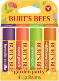 Burt's Bees Garden Party Lip Balm 4-Pack, Natural Moisturizing
