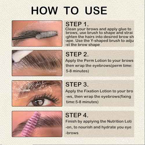 Brow Lamination Kit At Home DIY Professional Instant Eyebrow Lift For Fuller Brows Safe & Effective