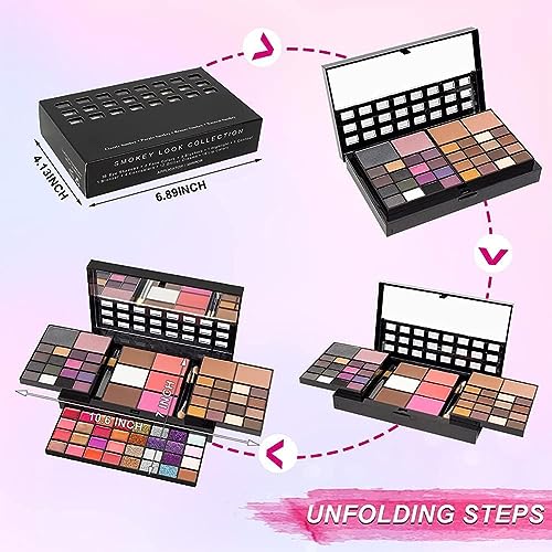 VERONNI 74-Color All-In-One Makeup Kit - Professional Full Face Set