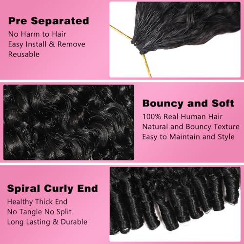 Burmese Curly Crochet Human Hair 16" 120g - Virgin Remy