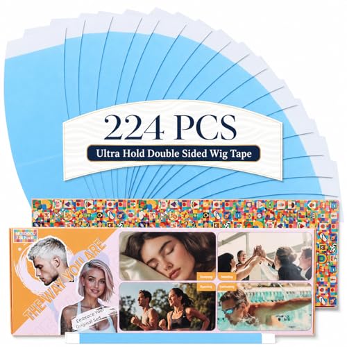 224pcs Double Sided Wig Tape | Waterproof Lace Front Adhesive