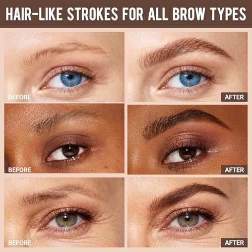 Vevivia Eyebrow Pencil 2 Pack - Waterproof Dark Brown