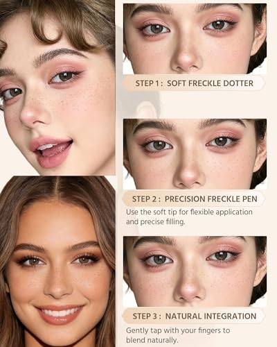 Dual Ended Freckle Pen with Multi-Size Stamp & Precise Tip