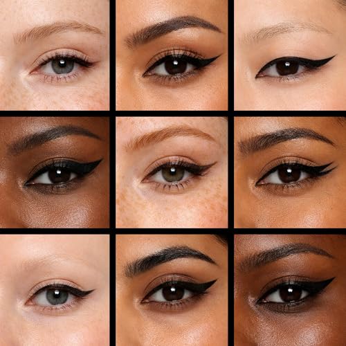 Curved Tip Liquid Eyeliner Pen - Ultra-Fine Precision Black