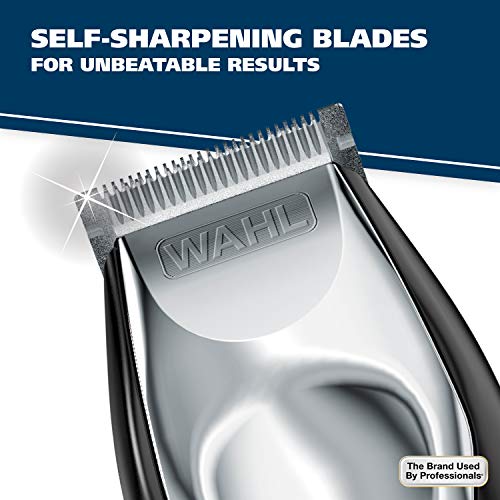 Wahl USA Lithium Ion Total Beard Trimmer for Men with 11 Guide Combs for Easy Trimming, Detailing, & Grooming ? Model 9888