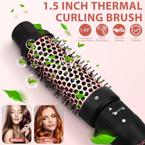 Vnina 5-in-1 Curling Wand Set 0.5-1.5 Inch Interchangeable Ceramic Curlers